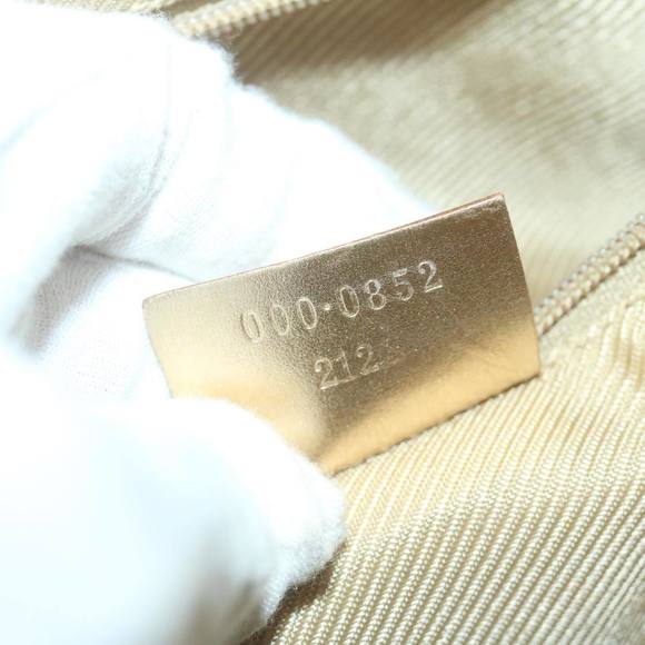 GUCCI GG Canvas Hand Bag Light Blue Gold Tone Auth ac2720 - Picture 12 of 16